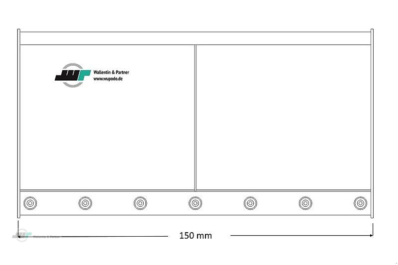 Frontladerzubehör del tipo Wallentin & Partner Dunggabel 1,50m Euroaufnahme, Neumaschine en Wesenberg (Imagen 4)