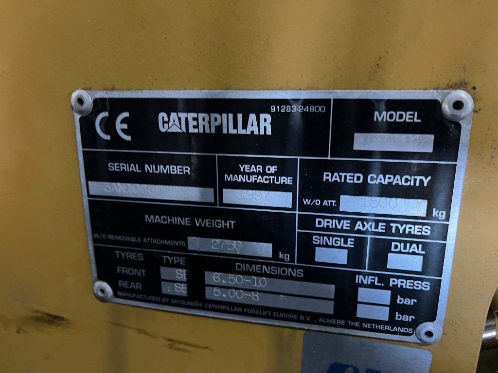 Frontstapler типа Caterpillar GP15, Gebrauchtmaschine в Dronten (Фотография 10)