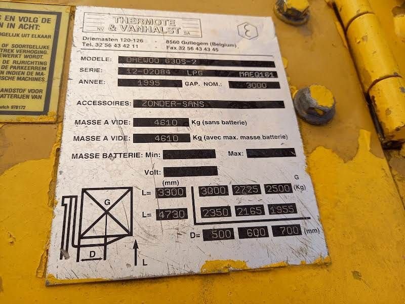 Frontstapler tip Daewoo G30S-2, Gebrauchtmaschine in Waregem (Poză 10)