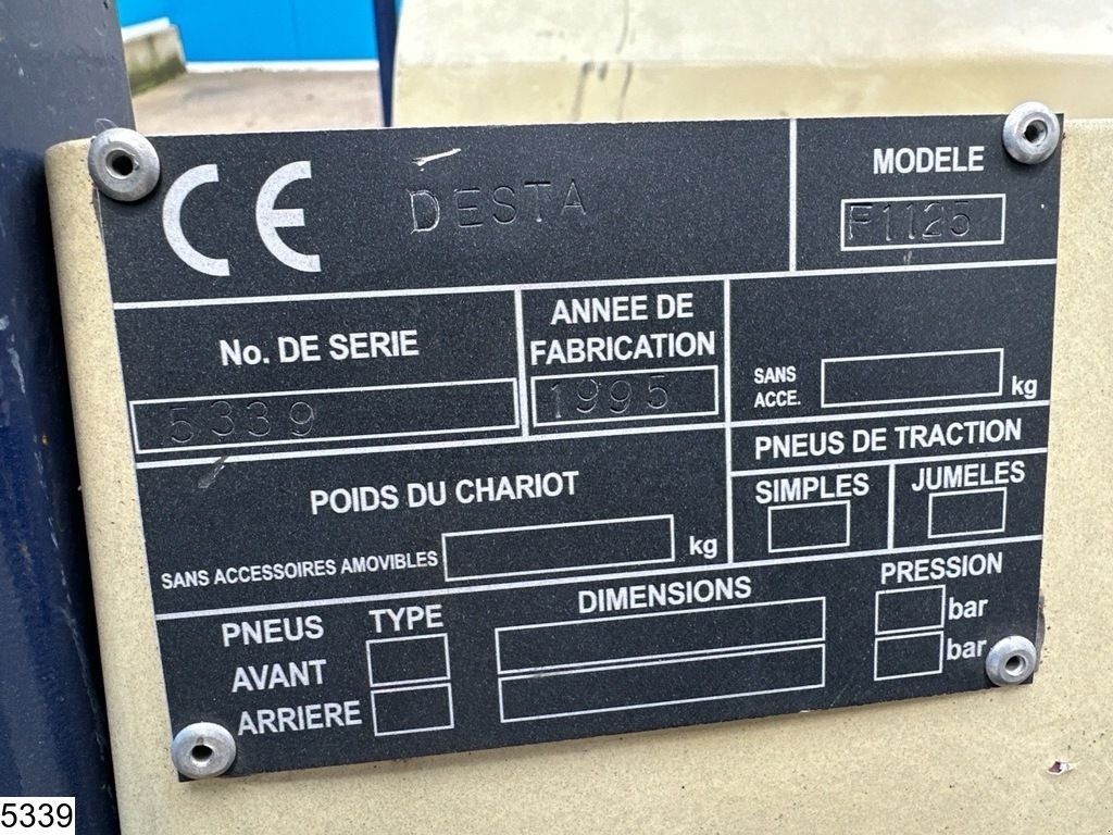 Frontstapler a típus Desta F1125, Gebrauchtmaschine ekkor: Ede (Kép 5)