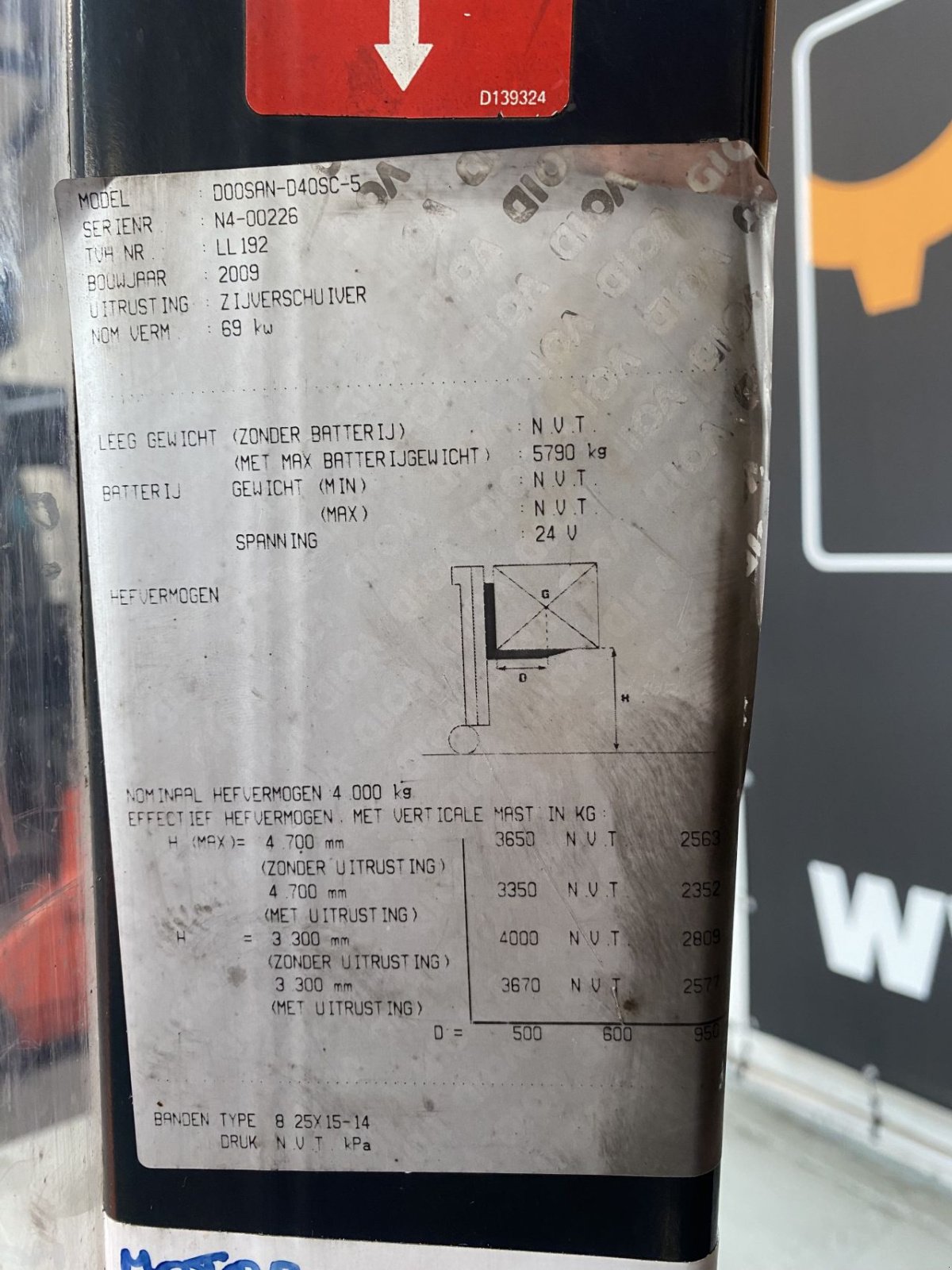 Frontstapler of the type Doosan D40SC-5, Gebrauchtmaschine in 's-Heer Arendskerke (Picture 7)