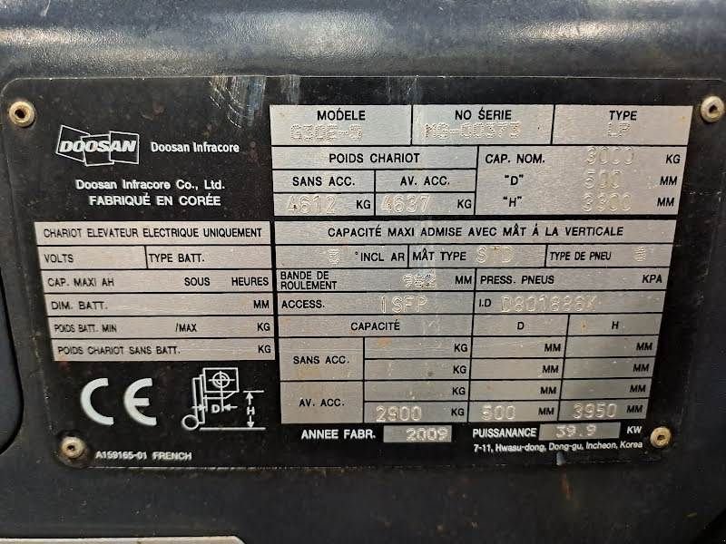 Frontstapler of the type Doosan G30E-5, Gebrauchtmaschine in Waregem (Picture 7)