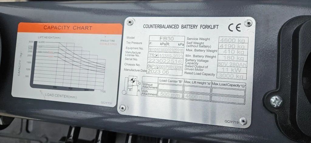 Frontstapler of the type Eurotrac 3ton electro heftruck. FE 30 ECO nieuw, Gebrauchtmaschine in Scharsterbrug (Picture 11)