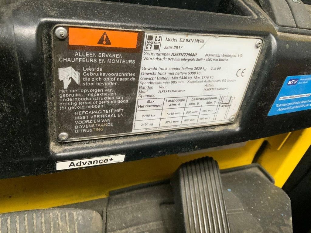 Frontstapler za tip Hyster E3.0XN, Gebrauchtmaschine u Antwerpen (Slika 9)