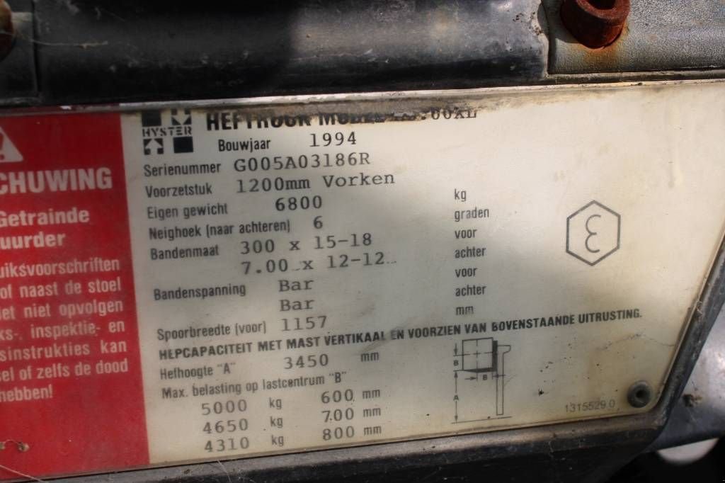 Frontstapler tip Hyster H 4.50 XL, Gebrauchtmaschine in Rucphen (Poză 5)