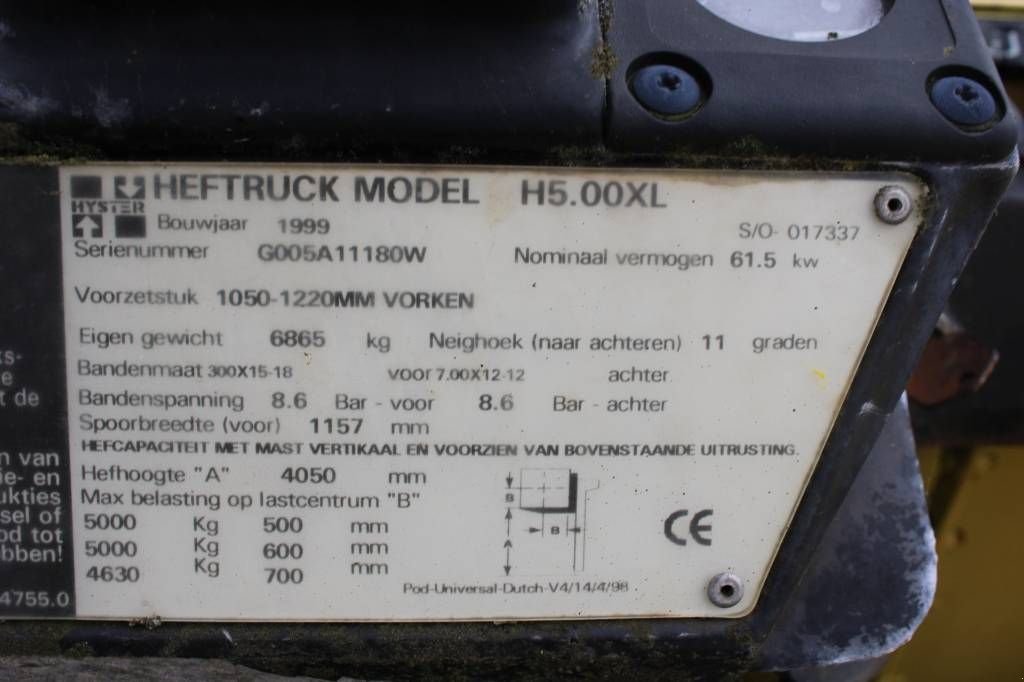 Frontstapler du type Hyster H 5.00 XL, Gebrauchtmaschine en Rucphen (Photo 5)