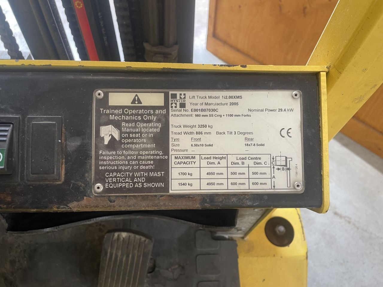 Frontstapler tip Hyster H2.00XMS, Gebrauchtmaschine in Eursinge (Poză 9)