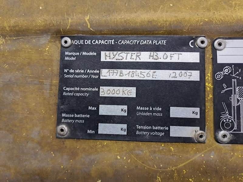 Frontstapler of the type Hyster H3.0FT, Gebrauchtmaschine in Waregem (Picture 8)