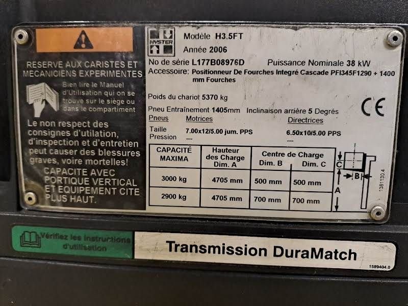 Frontstapler typu Hyster H3.5FT, Gebrauchtmaschine v Waregem (Obrázek 8)