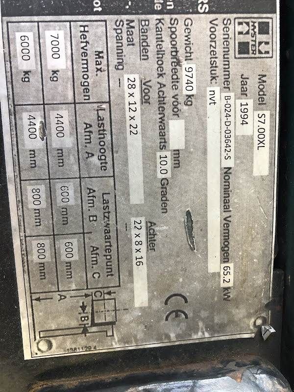 Frontstapler del tipo Hyster S7.00XL, Gebrauchtmaschine en Aalst (Imagen 5)