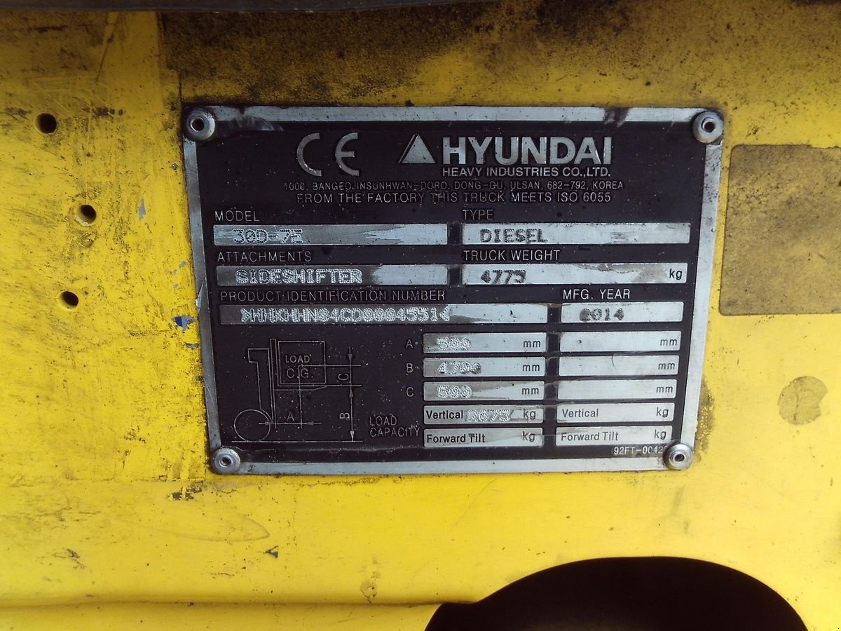 Frontstapler от тип Hyundai 30D-7E Triplex 4,7m + SS + Kabine, Gebrauchtmaschine в St. Nikolai ob Draßling (Снимка 5)