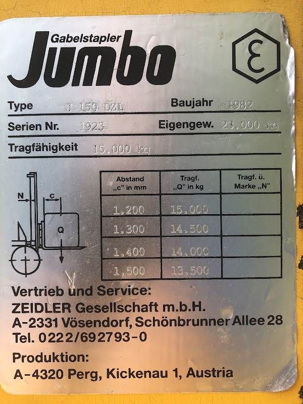 Frontstapler a típus Jumbo J150DZL, Gebrauchtmaschine ekkor: Aalst (Kép 3)