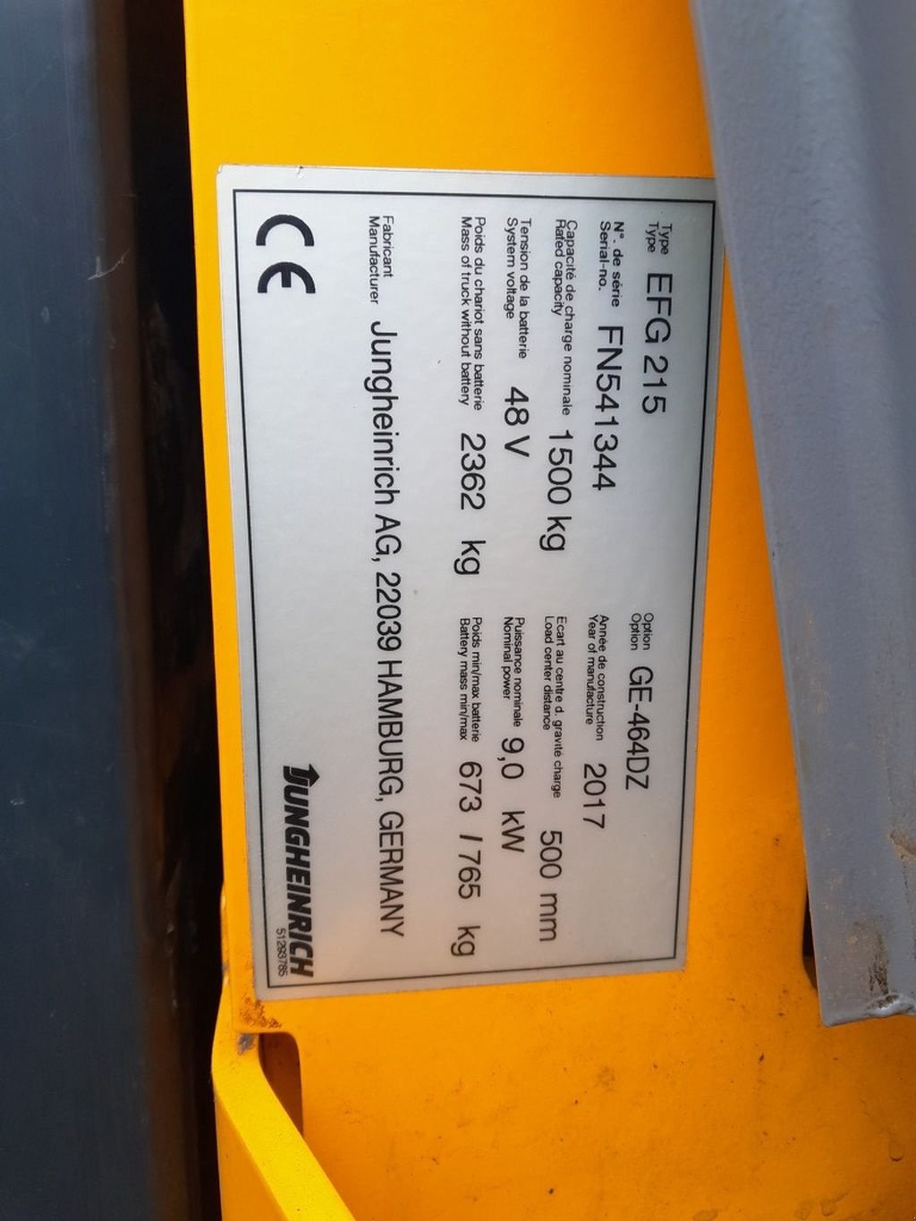 Frontstapler tipa Jungheinrich EFG 215, Gebrauchtmaschine u Mijdrecht (Slika 10)