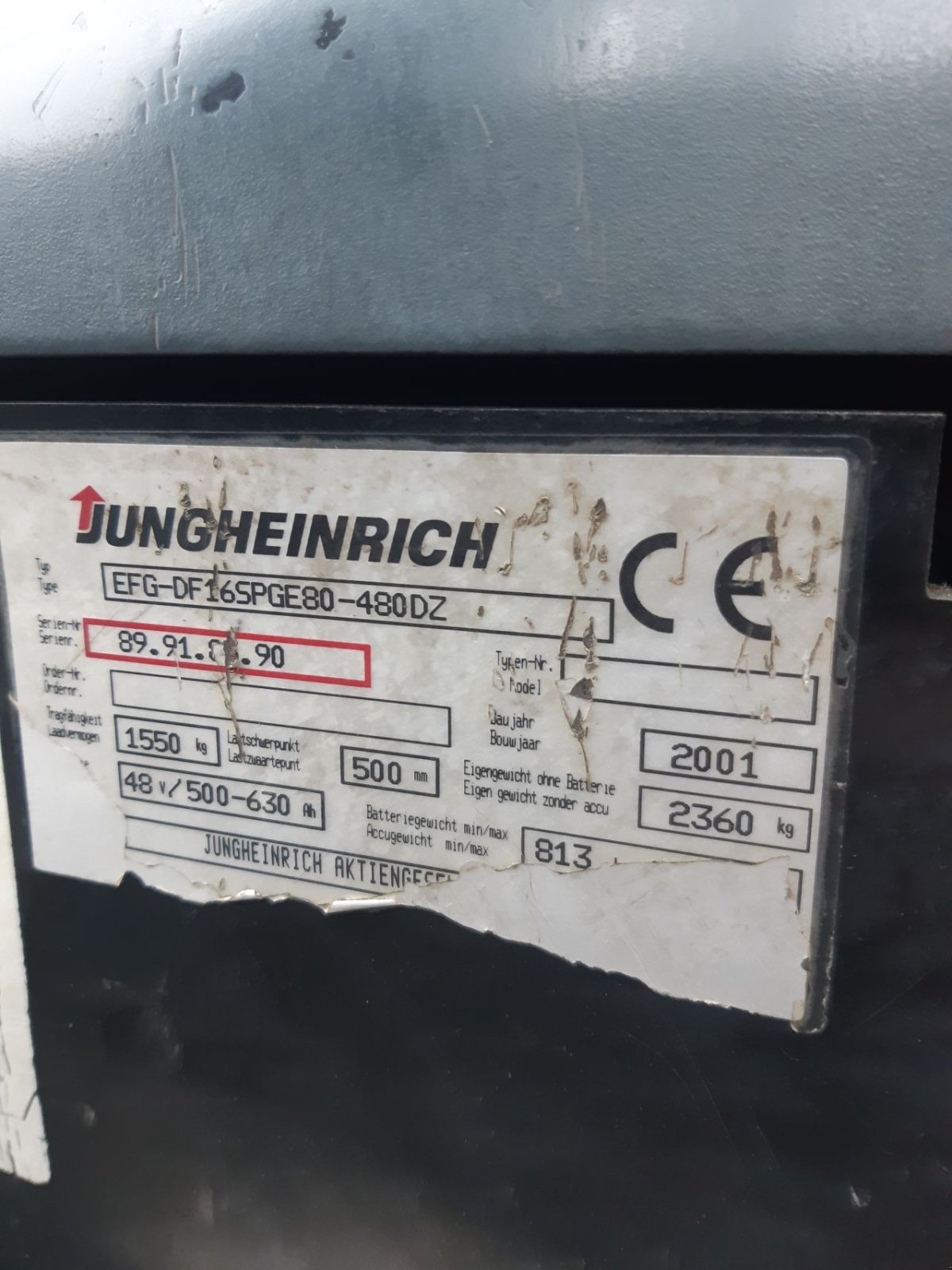 Frontstapler van het type Jungheinrich EFG DF 16, Gebrauchtmaschine in Biddinghuizen (Foto 10)