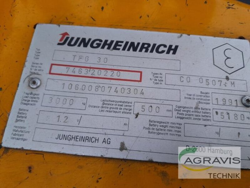 Frontstapler van het type Jungheinrich TFG 30, Gebrauchtmaschine in Alpen (Foto 4)