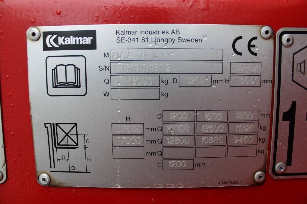 Frontstapler za tip Kalmar DCE 160-12, Gebrauchtmaschine u Rucphen (Slika 5)