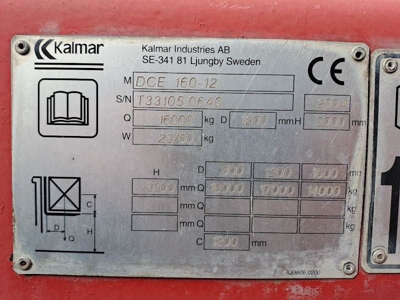 Frontstapler типа Kalmar DCE160-12, Gebrauchtmaschine в Waregem (Фотография 10)