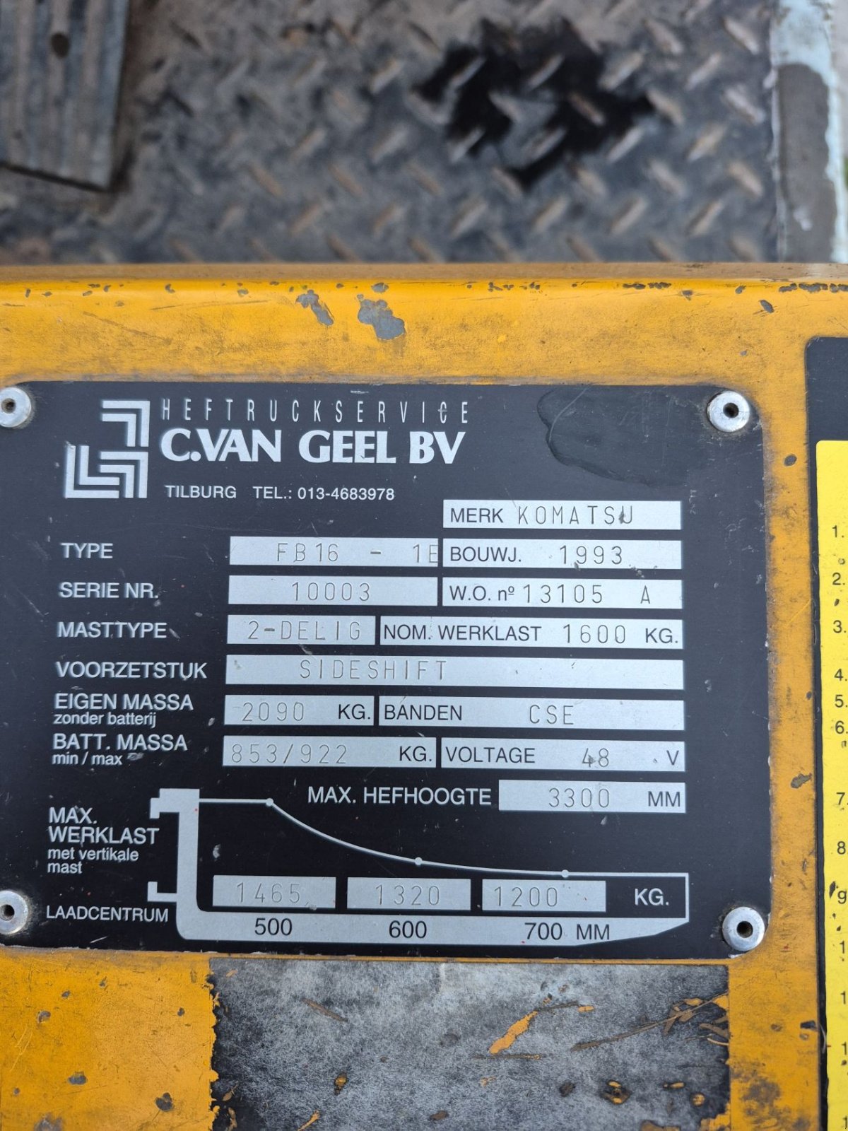 Frontstapler typu Komatsu FB16-1E, Gebrauchtmaschine v Biddinghuizen (Obrázek 11)