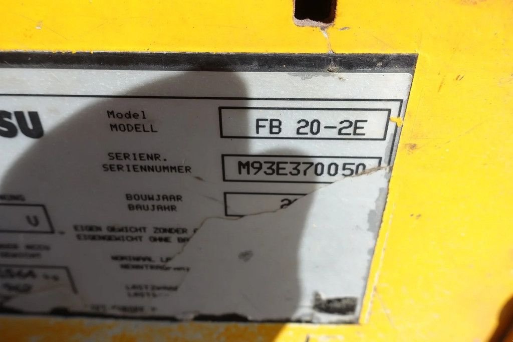 Frontstapler типа Komatsu FB20-2E / 2000 Kg / Elektrisch, Gebrauchtmaschine в Swifterband (Фотография 5)