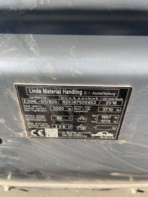 Frontstapler tip Linde E 30, Gebrauchtmaschine in Hardinxveld-Giessendam (Poză 7)