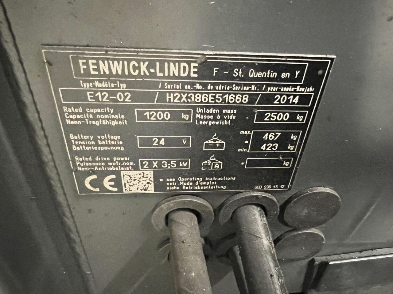 Frontstapler a típus Linde E12-02-386, Gebrauchtmaschine ekkor: Leeuwarden (Kép 4)