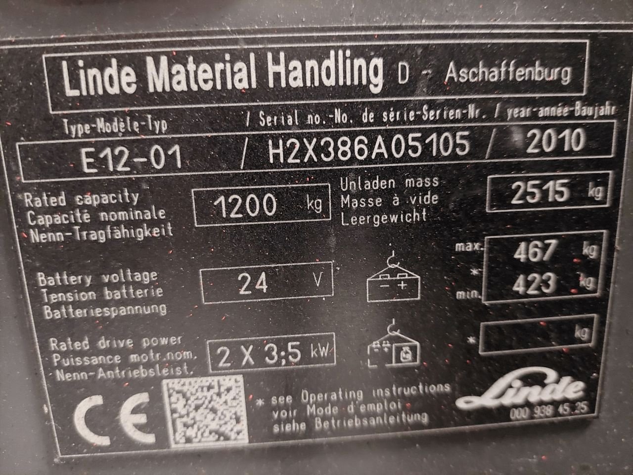 Frontstapler tip Linde E12-386, Gebrauchtmaschine in Leeuwarden (Poză 4)