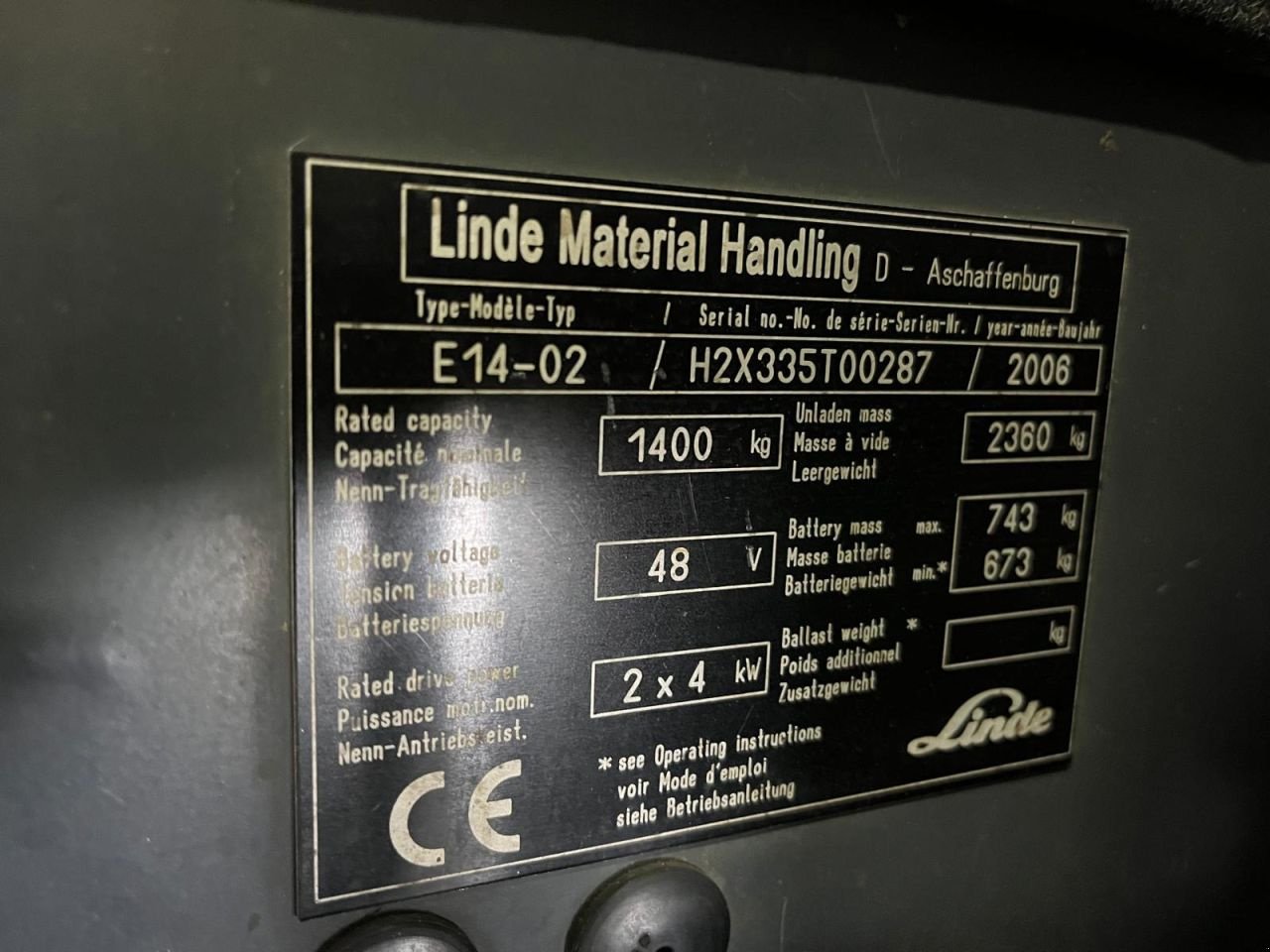 Frontstapler of the type Linde E14-02, Gebrauchtmaschine in Dronten (Picture 10)