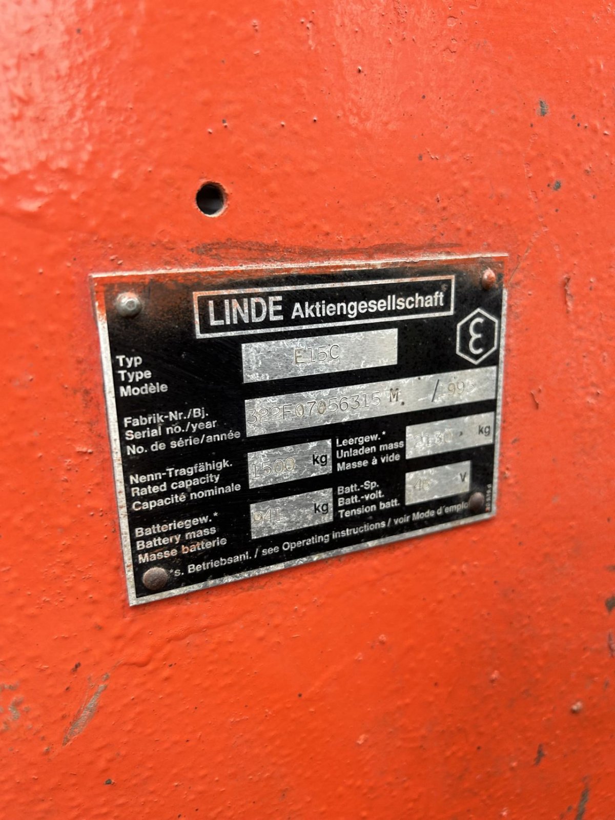 Frontstapler of the type Linde e15c, Gebrauchtmaschine in Heythuysen (Picture 5)