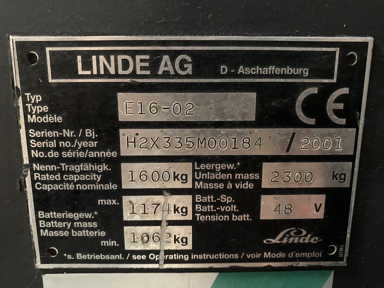 Frontstapler a típus Linde E16-02, Gebrauchtmaschine ekkor: 's-Heer Arendskerke (Kép 7)