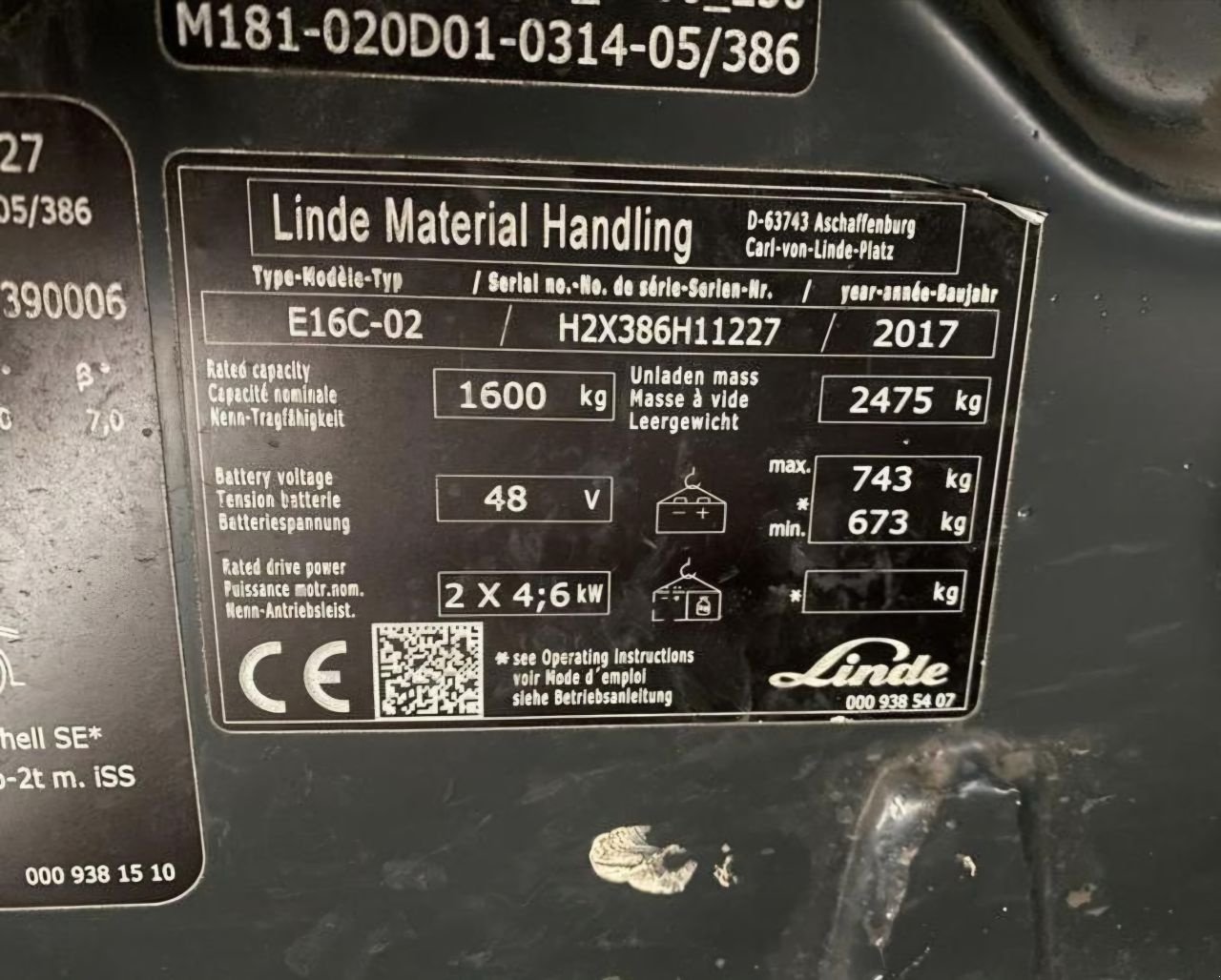 Frontstapler типа Linde E16, Gebrauchtmaschine в ZEGVELD (Фотография 7)