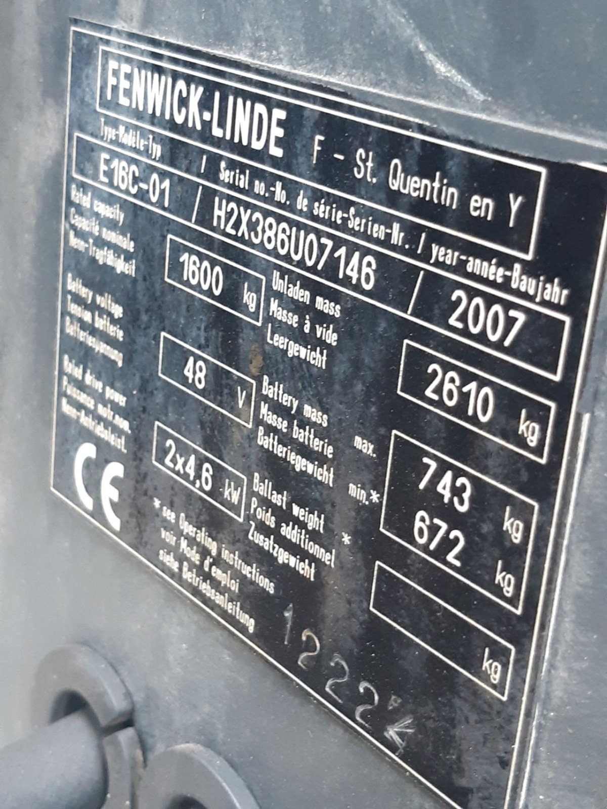 Frontstapler tip Linde E16C-01, Gebrauchtmaschine in Biddinghuizen (Poză 10)