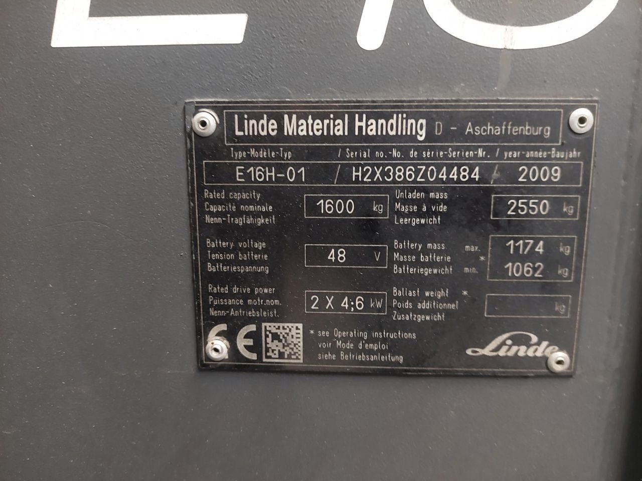 Frontstapler tip Linde E16H-01-386, Gebrauchtmaschine in Leeuwarden (Poză 5)