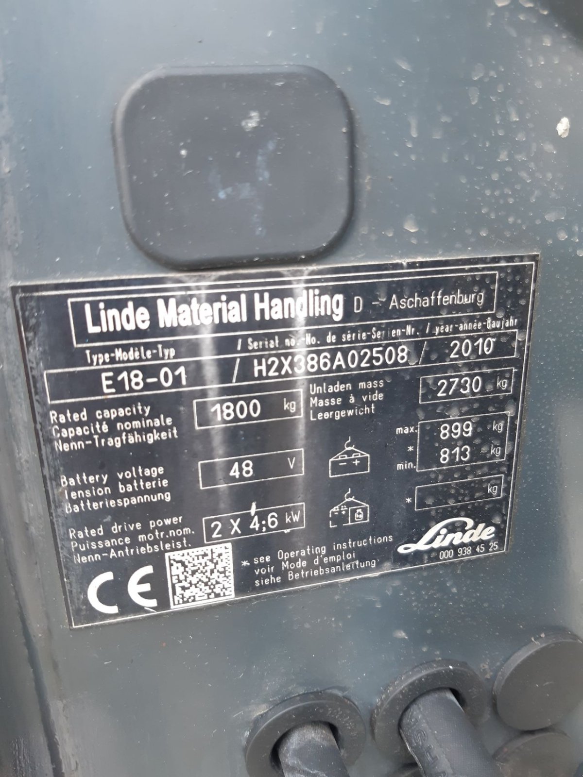 Frontstapler типа Linde E18-01, Gebrauchtmaschine в Biddinghuizen (Фотография 11)