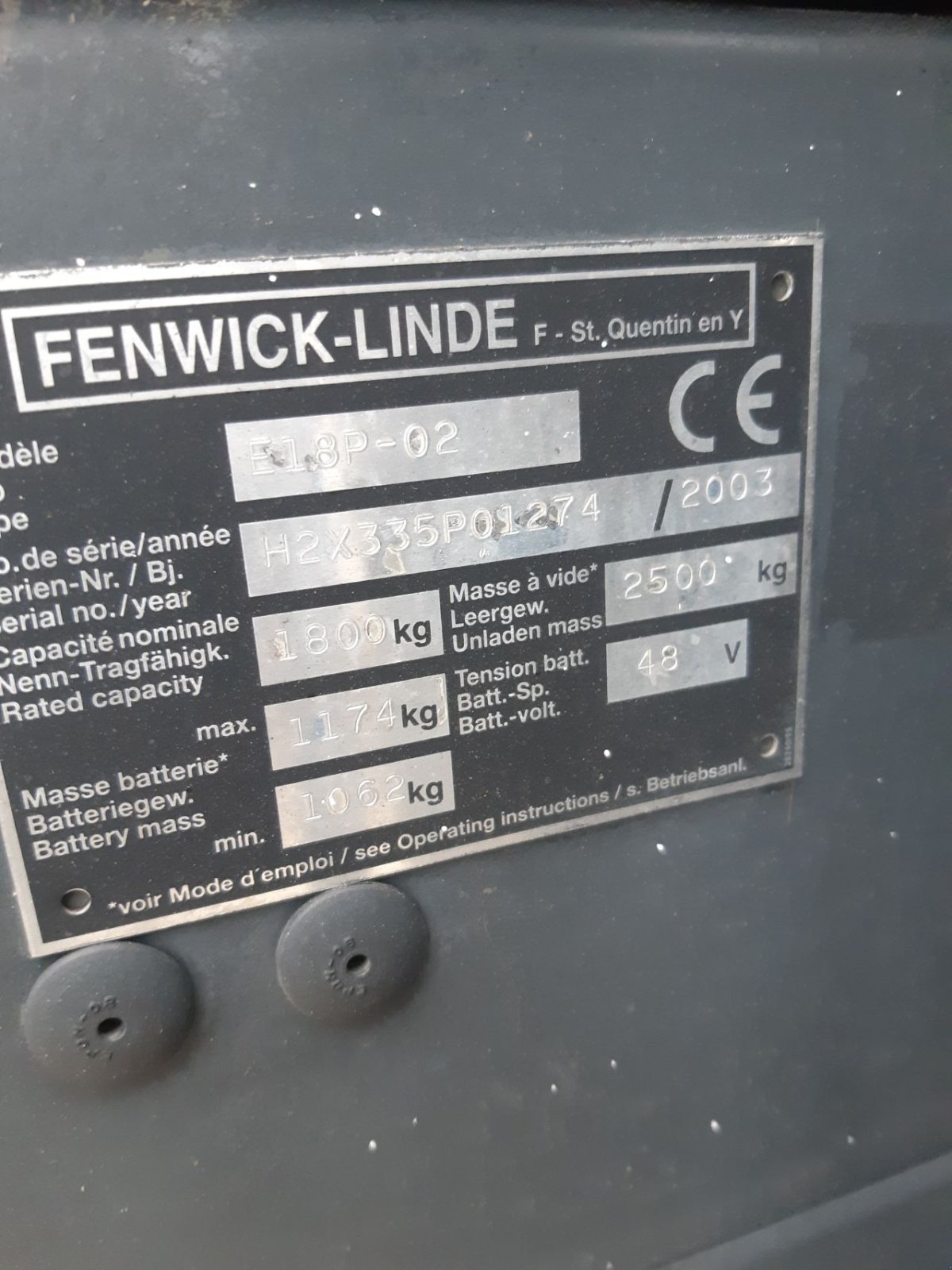 Frontstapler van het type Linde E18P-02, Gebrauchtmaschine in Biddinghuizen (Foto 10)