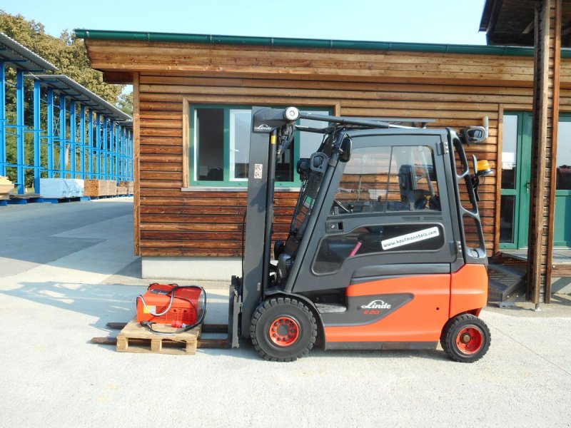 Frontstapler del tipo Linde E20-01 Triplex 4,76m + SS + Kabine + Ladegerät, Gebrauchtmaschine en St. Nikolai ob Draßling