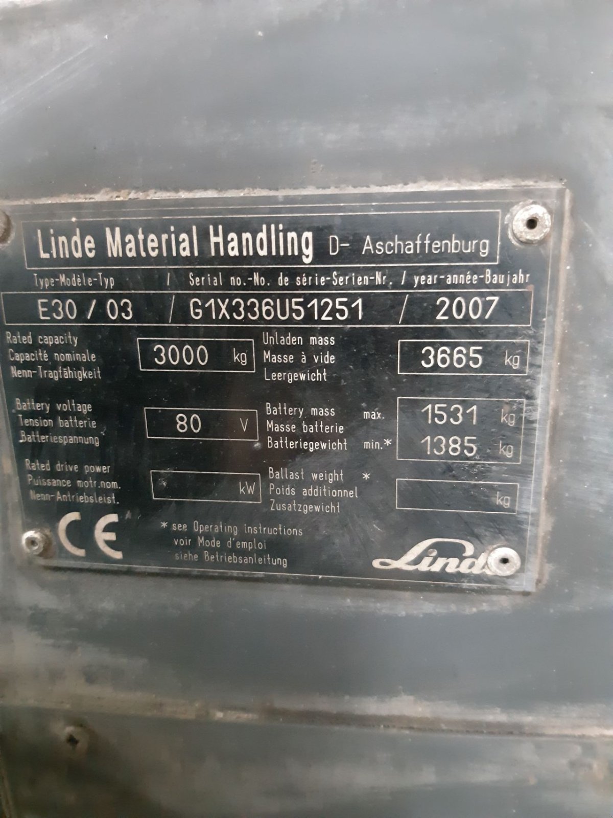 Frontstapler типа Linde E30-03, Gebrauchtmaschine в Biddinghuizen (Фотография 11)