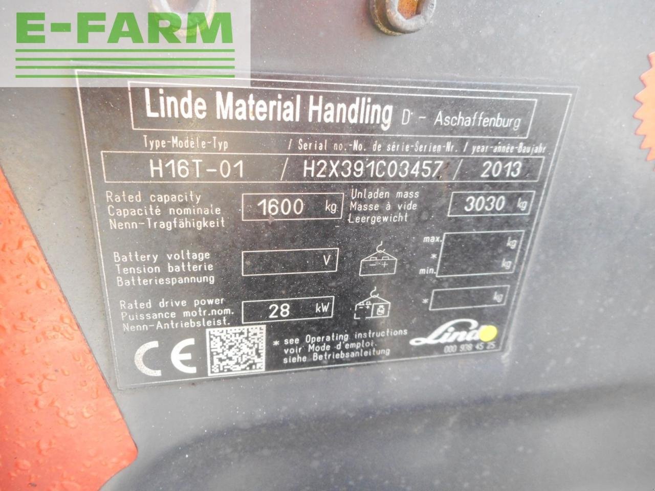 Frontstapler typu Linde h 16 t, Gebrauchtmaschine v ST. NIKOLAI/DR. (Obrázok 7)