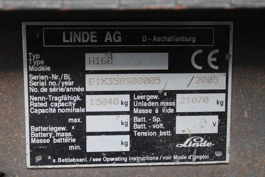 Frontstapler του τύπου Linde H 160, Gebrauchtmaschine σε Rucphen (Φωτογραφία 5)