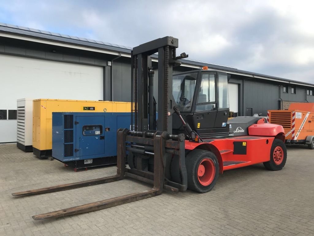 Frontstapler Türe ait Linde H160 16 ton Diesel Sideshift Positioner Heftruck, Gebrauchtmaschine içinde VEEN (resim 3)