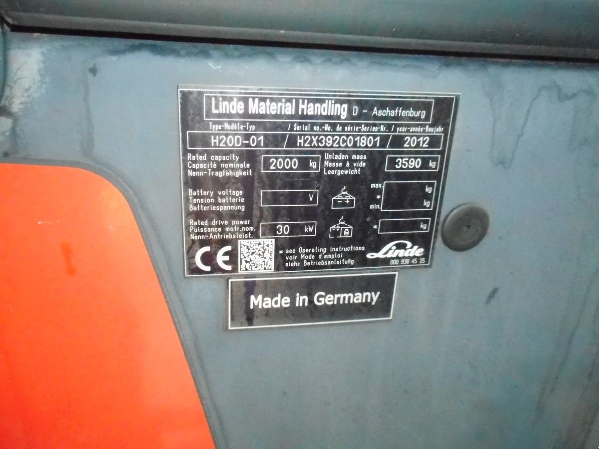 Frontstapler typu Linde H20D-01 Triplex 4,71m ( SERVICE NEU ), Gebrauchtmaschine v St. Nikolai ob Draßling (Obrázok 7)