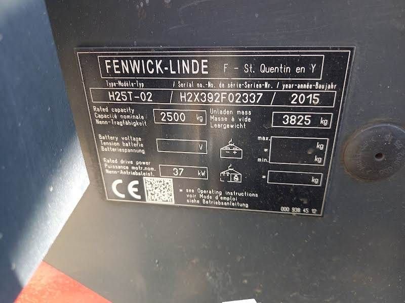 Frontstapler del tipo Linde H25T-02, Gebrauchtmaschine en Waregem (Imagen 11)