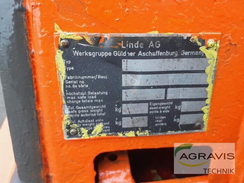 Frontstapler Türe ait Linde H30D, Gebrauchtmaschine içinde Alpen (resim 4)