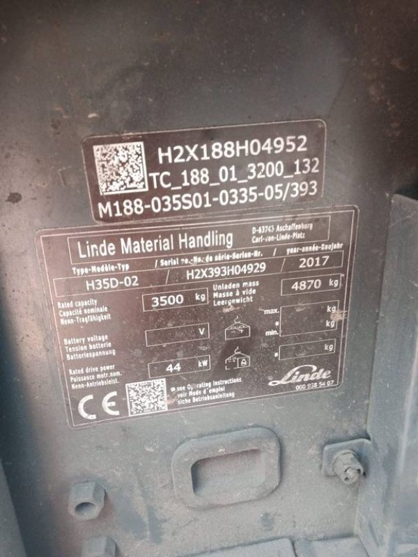 Frontstapler tip Linde H35D, Gebrauchtmaschine in Hardinxveld-Giessendam (Poză 3)