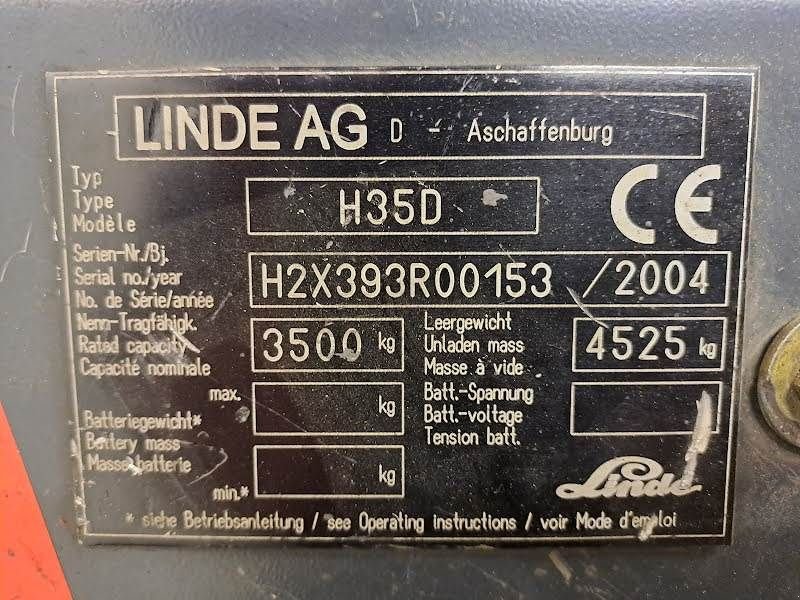 Frontstapler tipa Linde H35D, Gebrauchtmaschine u Waregem (Slika 8)