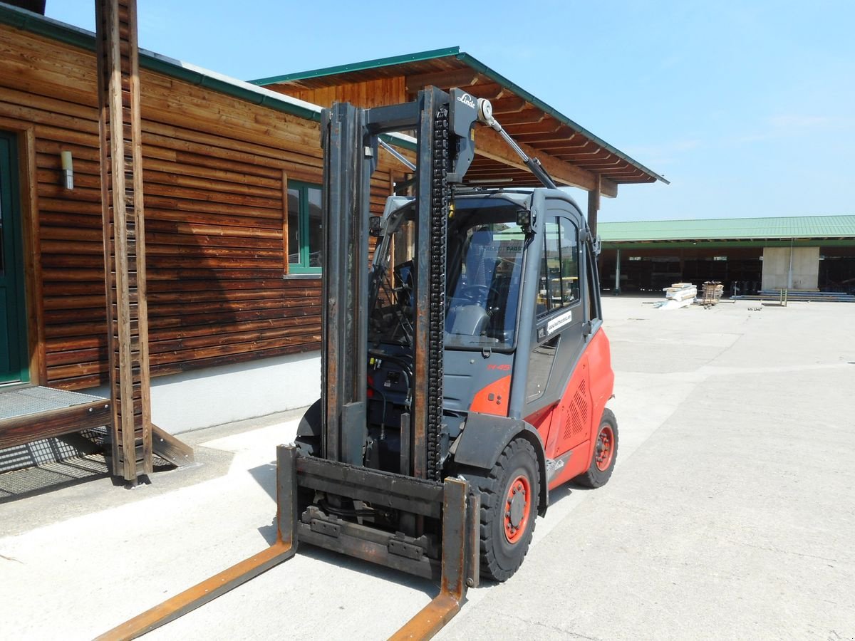 Frontstapler van het type Linde H45D-01 mit WAAGE u. DRUCKER, Gebrauchtmaschine in St. Nikolai ob Draßling (Foto 2)