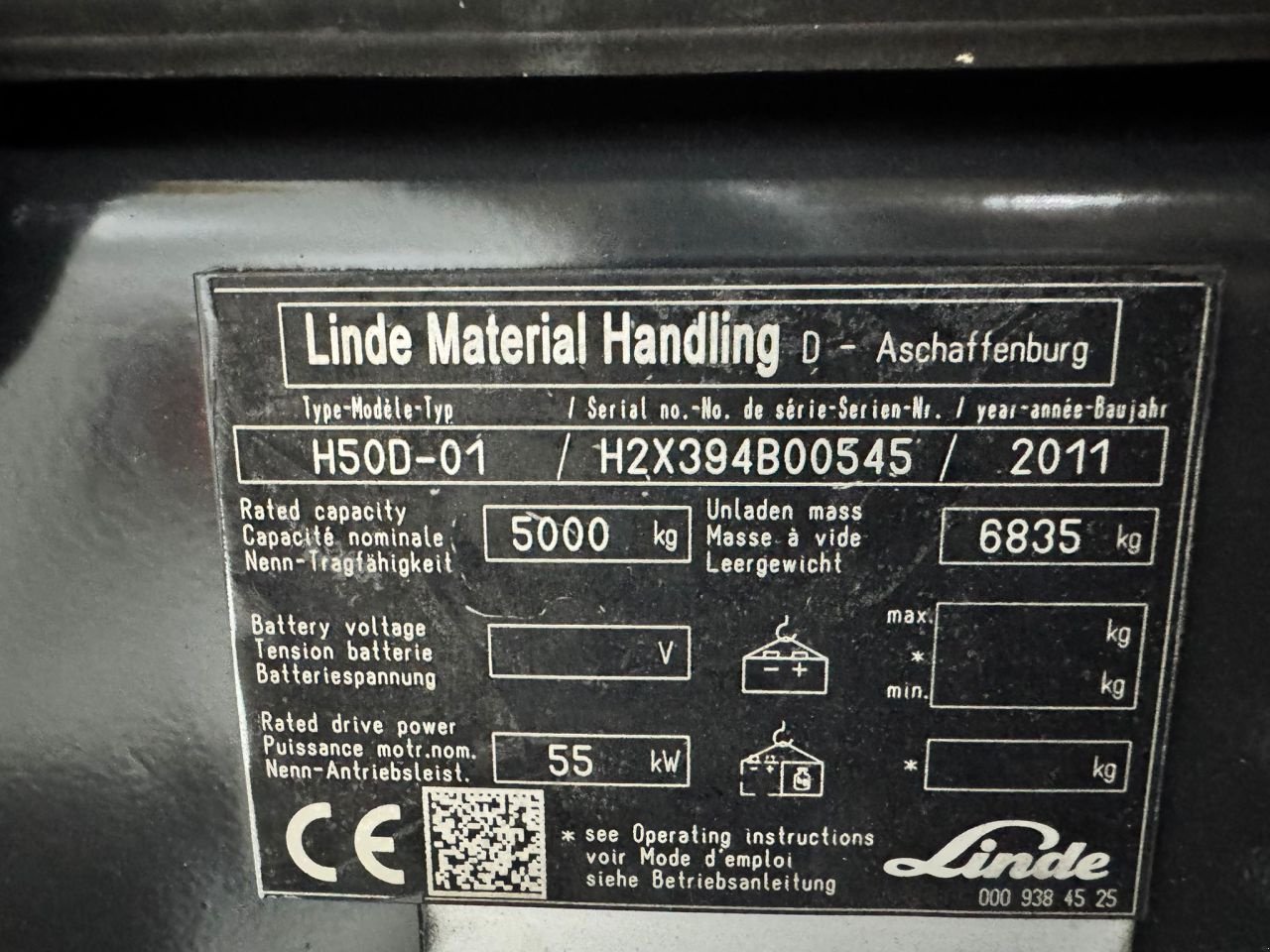 Frontstapler za tip Linde H50D-01, Gebrauchtmaschine u Vianen (Slika 6)