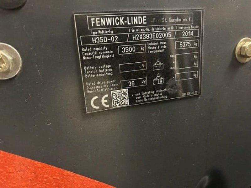 Frontstapler typu Linde H60D, Gebrauchtmaschine w Leeuwarden (Zdjęcie 3)