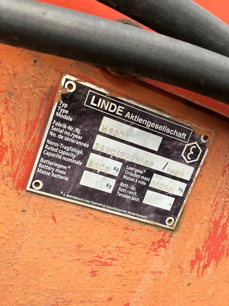 Frontstapler a típus Linde H80D, Gebrauchtmaschine ekkor: Antwerpen (Kép 10)