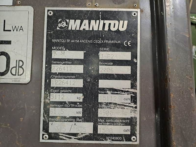 Frontstapler del tipo Manitou MC30, Gebrauchtmaschine en Waregem (Imagen 7)