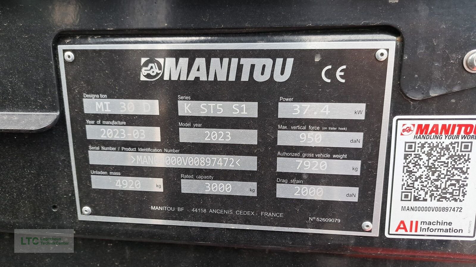 Frontstapler tip Manitou MI 30D ST5, Vorführmaschine in Korneuburg (Poză 12)